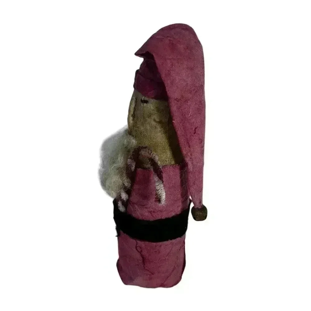 Handmade Santa Claus Standing Christmas Decoration Stuffed Fabric